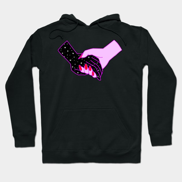 holding hands with the void Hoodie by flowerveil